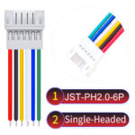 JST PH2.0 6Pin Female Single-Headed Cable