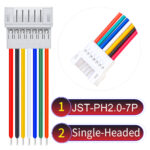 JST PH2.0 7Pin Female Single-Headed Cable