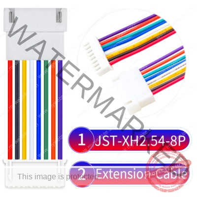 JST XH 8Pin Male Female Extension Cable