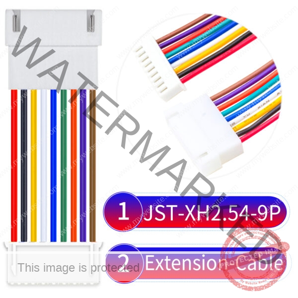 JST XH 9Pin Male Female Extension Cable