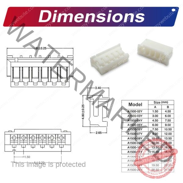 JST ZHR1.5 1.5mm housing 2P 3P 4P 5P 6P 7P 8P 9P 10P 12P