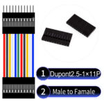 Dupont 2.54mm Male to Female 1×11Pin Cable