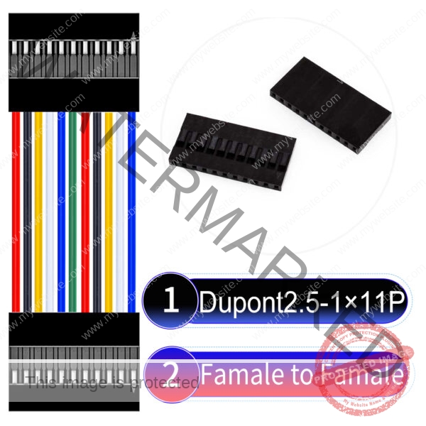 Dupont 2.54mm Female to Female 1×11Pin Cable