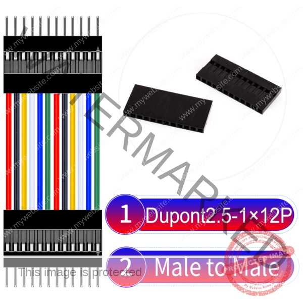 Dupont 2.54mm Male to Male 1×12Pin Cable