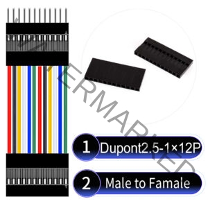 Dupont 2.54mm Male to Female 1×12Pin Cable