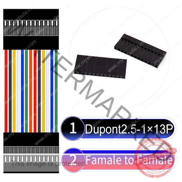 Dupont 2.54mm Female to Female 1×13Pin Cable