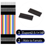 Dupont 2.54mm Male to Female 1×14Pin Cable