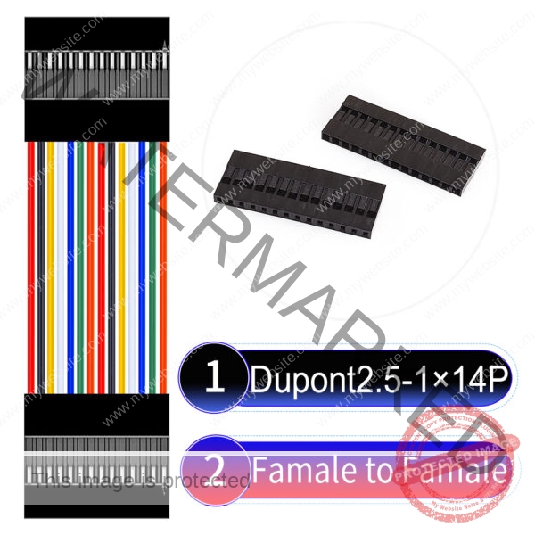 Dupont 2.54mm Female to Female 1×14Pin Cable