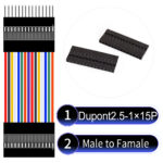 Dupont 2.54mm Male to Female 1×15Pin Cable