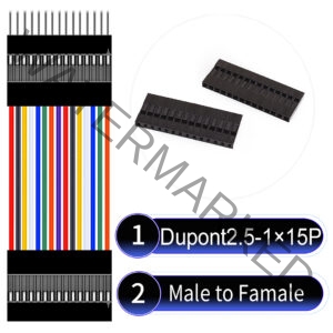 Dupont 2.54mm Male to Female 1×15Pin Cable