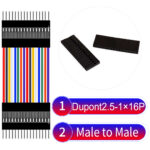 Dupont 2.54mm Male to Male 1×16Pin Cable