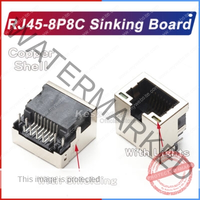 RJ45-8P8C Sinking Board Ethernet connector for fast data transfer