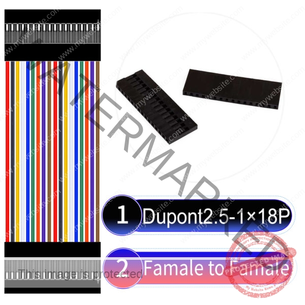 Dupont 2.54mm Female to Female 1×18Pin Cable