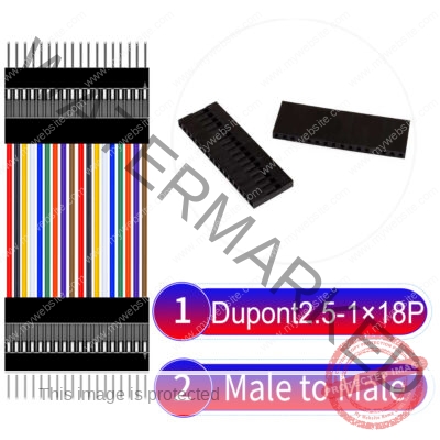 Dupont 2.54mm Male to Male 1×18Pin Cable