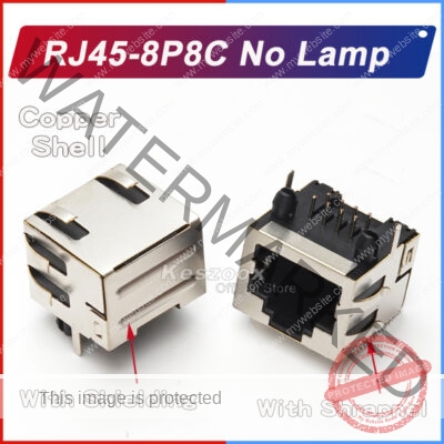 RJ45-8P8C No Lamp Ethernet Network Connector for Reliable Connections