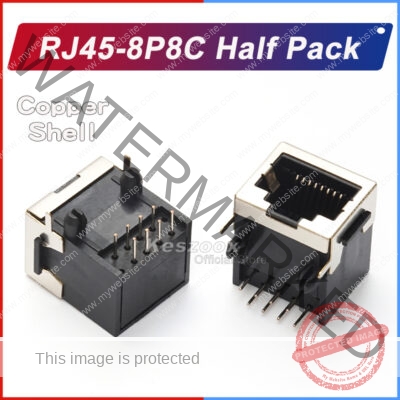 RJ45-8P8C Half Pack Ethernet Connector for Fast Networking