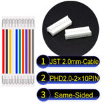 JST PHD2.0 2×10Pin Dual Row Same-Side-Head Cable