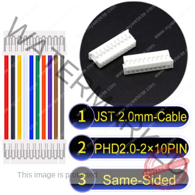 JST PHD2.0 2×10Pin Dual Row Same-Side-Head Cable