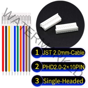 JST PHD2.0 2×10Pin Dual Row Single-Headed Cable