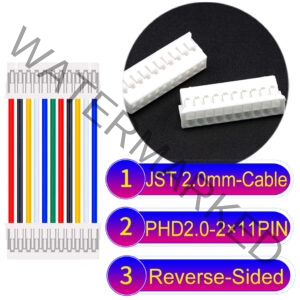 JST PHD2.0 2×11Pin Dual Row Reverse-Side-Head Cable