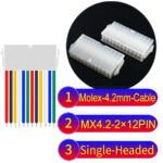 Molex MX4.2mm Dual Row 2×12Pin Mini-Fit Jr Female Single-Headed Cable