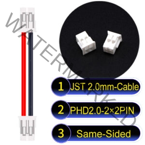 JST PHD2.0 2×2Pin Dual Row Same-Side-Head Cable