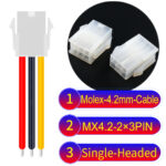 Molex MX4.2mm Dual Row 2×3Pin Mini-Fit Jr Female Single-Headed Cable