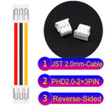 JST PHD2.0 2×3Pin Dual Row Reverse-Side-Head Cable