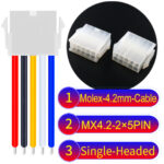 Molex MX4.2mm Dual Row 2×5Pin Mini-Fit Jr Female Single-Headed Cable