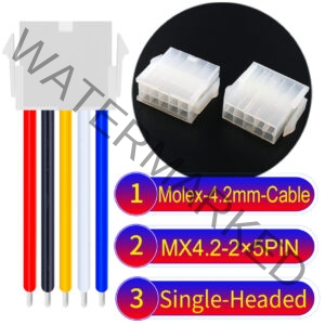 Molex MX4.2mm Dual Row 2×5Pin Mini-Fit Jr Female Single-Headed Cable