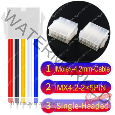 Molex MX4.2mm Dual Row 2×5Pin Mini-Fit Jr Female Single-Headed Cable