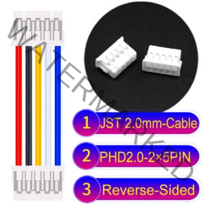 JST PHD2.0 2×5Pin Dual Row Reverse-Side-Head Cable