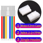 Molex MX4.2mm Dual Row 2×7Pin Mini-Fit Jr Male Single-Headed Cable