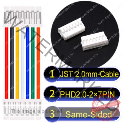 JST PHD2.0 2×7Pin Dual Row Same-Side-Head Cable