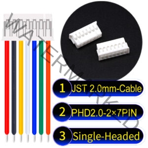 JST PHD2.0 2×7Pin Dual Row Single-Headed Cable