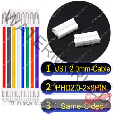 JST PHD2.0 2×8Pin Dual Row Same-Side-Head Cable