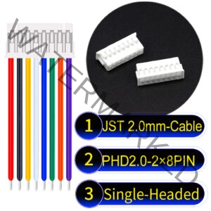 JST PHD2.0 2×8Pin Dual Row Single-Headed Cable