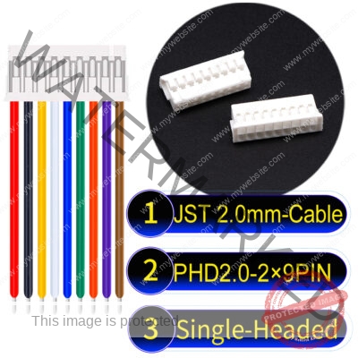 JST PHD2.0 2×9Pin Dual Row Single-Headed Cable