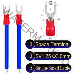 SV1.25 3mm Single-Headed ring terminal 18AWG insulated cable Blue connector