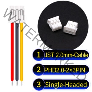 JST PHD2.0 2×3Pin Dual Row Single-Headed Cable