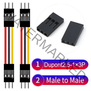 Dupont 2.54mm Male to Male 1×3Pin Cable