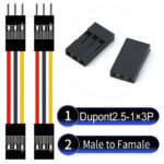 Dupont 2.54mm Male to Female 1×3Pin Cable