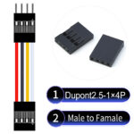 Dupont 2.54mm Male to Female 1×4Pin Cable