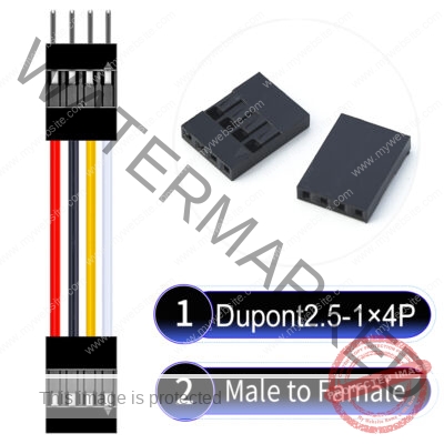 Dupont 2.54mm Male to Female 1×4Pin Cable