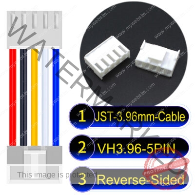 JST VH 5Pin Reverse-Side-Head Cable