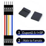 Dupont 2.54mm Male to Female 1×5Pin Cable