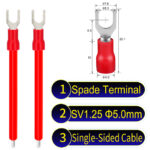 SV1.25 5mm Single-Headed ring terminal 18AWG insulated cable Red connector