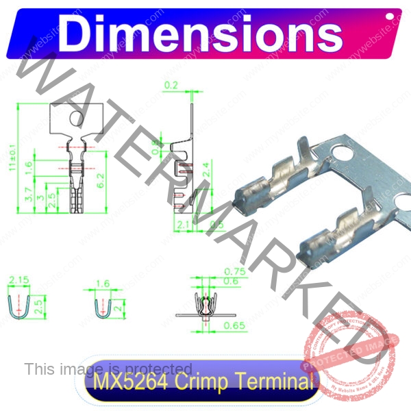 Molex KK 254 2.5mm 5264 Crimp Terminal