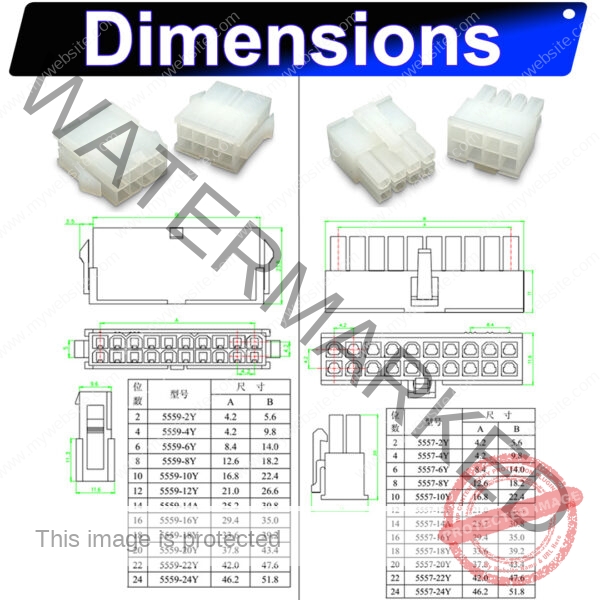 Molex MX4.2mm Male Female Housing 2P 3P 4P 5P 6P 7P 8P 9P 10P 12P