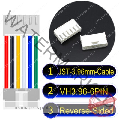 JST VH 6Pin Reverse-Side-Head Cable